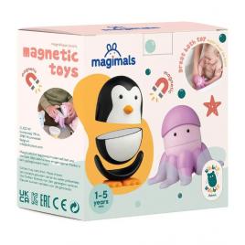 Joc cu magneti magimals - pinguin si caracatita