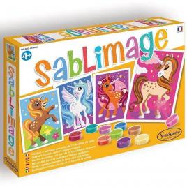 Kit creativ cu nisip sablimage - unicorni