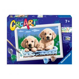Pictura pe numere catelusi ravensburger