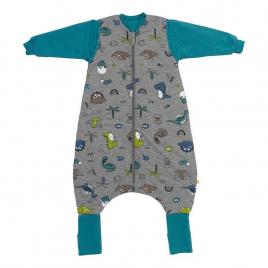 Sac de dormit cu picioruse si maneca lunga detasabila dinosaur 90 cm + manseta 2.5 tog
