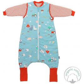 Sac de dormit cu picioruse si maneca lunga detasabila farmyard 100 cm + manseta 2.5 tog