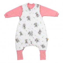 Sac de dormit cu picioruse si maneca lunga detasabila koala 90 cm + manseta 2.5 tog