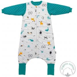 Sac de dormit cu picioruse si maneca lunga detasabila polar pals 110 cm + manseta 2.5 tog
