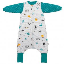 Sac de dormit cu picioruse si maneca lunga detasabila polar pals 130 cm + manseta 2.5 tog
