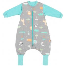 Sac de dormit cu picioruse si maneca lunga detasabila safari 6-12 luni 3.5 tog