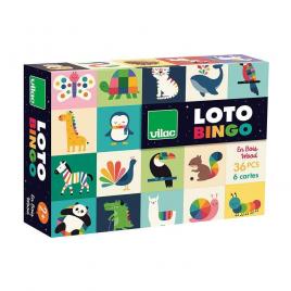 Joc loto din lemn - animale curcubeu