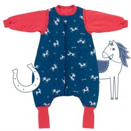 Sac de dormit cu picioruse si maneca lunga detasabila horses 80 cm + manseta 2.5 tog