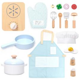 Set accesorii bucatarie pentru copii 18 piese umu toys