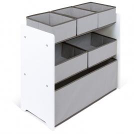 Organizator jucarii cu cadru din lemn plain