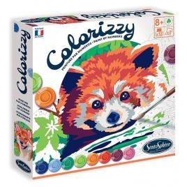 Pictura pe numere - panda rosu si shiba