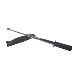 Baston telescopic flexibil maner cauciuc, 47 cm, argintiu