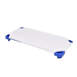 Cearsaf patut gradinita si cresa stivuibil bumbac 100% culoare alba