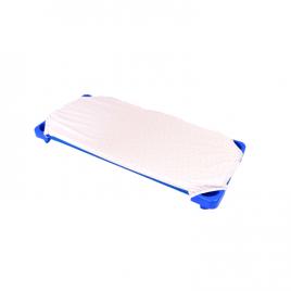 Cearsaf patut gradinita si cresa stivuibil bumbac 100% model stelute mici roz
