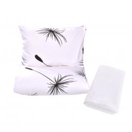 Lenjerie 3 piese model papadii + protectie impermeabila patut 120x60 cm