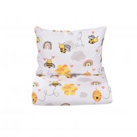Lenjerie 5 piese patut 120x60 cm bumbac 100% model albinute