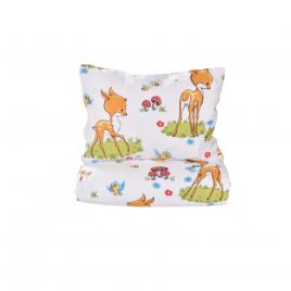 Lenjerie patut 120x60 cm, 3 piese bumbac 100% model caprioare