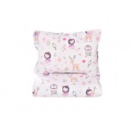 Lenjerie patut 120x60 cm, 3 piese bumbac 100% model fetite
