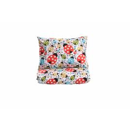 Lenjerie patut gradinita 3 piese patut stivuibil bumbac 100% model buburuze