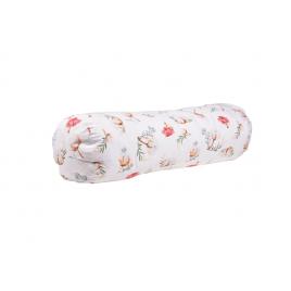 Perna de sprijin jumbo, model flori de bumbac, 80 cm
