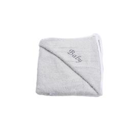 Prosop de baie bumbac 100% gri, personalizat baby