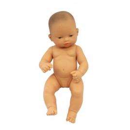 Papusa bebelus asiatic fata miniland, 32 cm