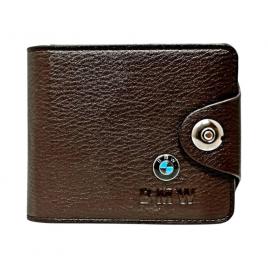 Set portofel sigla bmw, husa chei, cutie cadou, negru/maro