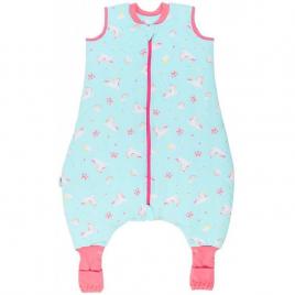 Sac de dormit cu picioruse si talpa antiderapanta unicorn 3-4 ani 1.0 tog