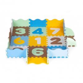 Salteluta de joaca tip puzzle cu pereti, 25 elemente, ecotoys 3255 - multicolor