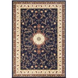 Covor clasic, model lotos 523 810, living dormitor, bleumarin