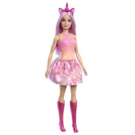 Papusa barbie cu accesorii magice de unicorn