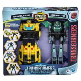 Set 2 figurine transformers earthspark bumblebee si mo malto