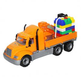 Camion cu macara mike cu palet de cuburi 55cm - wader
