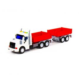 Camion cu remorca, lumini si sunete 50 cm polesie