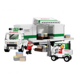 Set constructie blocki raben, camion cu remorca, 377 piese