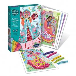Kit creativ tablou sclipici - dansatoare