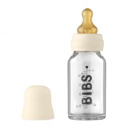 Set complet biberon din sticla anticolici 110 ml ivory bibs
