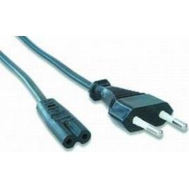 Cablu alimentare gembird casetofon, 1.8m, intrare euro plug, iesire c7, bulk, black