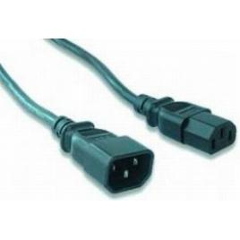 Cablu alimentare gembird prelungitor, 3m, intrare c13, iesire c14, 16a, certificare vde, bulk, black