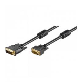 Cablu dvi-i 12+5 la vga 2m dublu ecranat ferita goobay