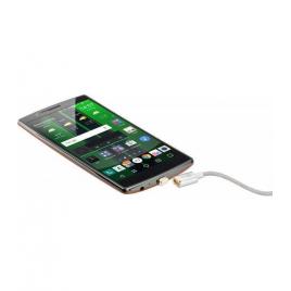 Cablu usb 2.0 cu mufa magnetica micro usb 1.2m argintiu goobay