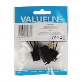 Cablu de alimentare intern 2x sata 15 pini tata - pci express mama 0.15m valueline