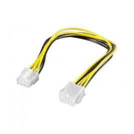 Cablu prelungitor alimentare p8 mama la p8 tata 28cm pt. placa de baza goobay