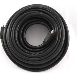 Cablu video gembird, hdmi (t) la hdmi (t), 15m, conectori auriti, rezolutie maxima 4k (3840 x 2160) la 30 hz, negru
