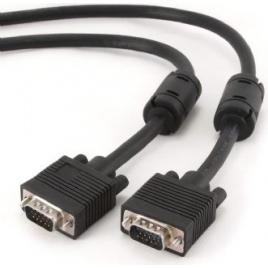 Cablu video gembird, vga (t) la vga (t), 15m, premium, dublu ecranat, negru