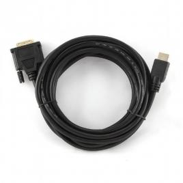 Cablu video gembird, adaptor hdmi (t) la dvi-d sl (t), 4.5m, conectori auriti, negru