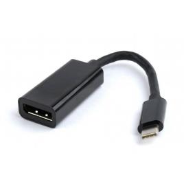 Cablu video gembird, adaptor usb 3.1 type-c (t) la displayport (m), 15cm, rezolutie maxima 4k uhd (3840 x 2160) la 60 hz, negru