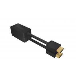 Cablu video icy box hdmi la vga, aluminiu, negru