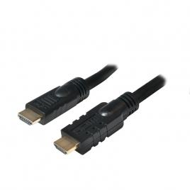 Cablu video logilink, hdmi (t) la hdmi (t), 15m, conectori auriti, rezolutie maxima 4k uhd (3840 x 2160) la 30 hz, negru