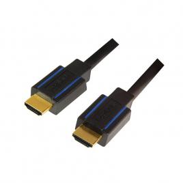 Cablu video logilink, hdmi (t) la hdmi (t), 5m, premium, conectori auriti, rezolutie maxima 4k uhd (3840 x 2160) la 60 hz, ver. 2.0b, w. ethernet, negru, blister