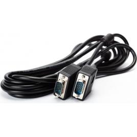 Cablu video spacer, vga (t) la vga (t), 3m, cupru, ecranat, negru